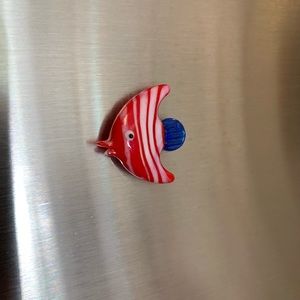 Hand blown Glass Fishy Magnet